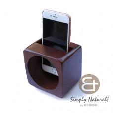 Wood Stained Coated Speaker Box Brown IPHONE ANDROID ACCESSORY BFJ130GD