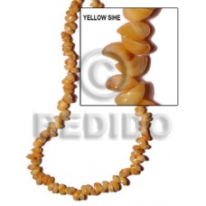 Yellow 16 inches Sihe Shell Shell Whole Shell Beads BFJ043SPS