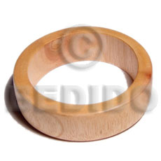 Ambabawd Wood 65 mm Inner Diameter / Outer 105 mm Natural Coated Bangles - Wooden Bangles BFJ100BL