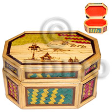 Bamboo Pandan Box Medium Weave Jewelry Box BFJ013JB