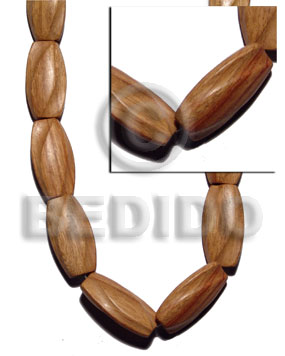 Bayong Wood 40 mm Brown Twist Wood Beads Carved Wood Beads BFJ338WB
