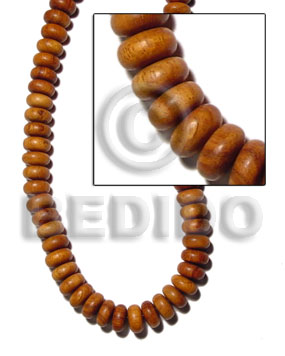 Bayong Wood Mentos 16 mm Brown Wood Beads - Teardrop and Oval Wood Beads BFJ138WB