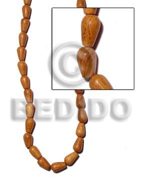 Bayong Wood Teardrop 10 mm Brown Hardwood Wood Beads - Teardrop and Oval Wood Beads BFJ145WB