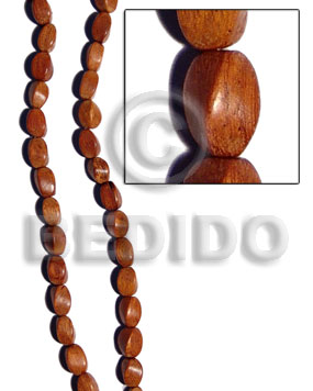 Bayong Wood Twist 10 mm Brown Beads Strands Wood Beads - Twisted Wood Beads BFJ060WB