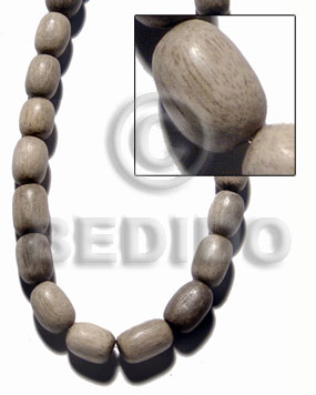 Graywood Oval 10 mm Gray Wood Beads - Teardrop and Oval Wood Beads BFJ398WB