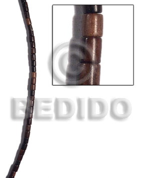 Kamagong Wood 5 mm Heishi Ebony Tiger Hardwood Beads Strands Wood Beads - Tube and Heishe Wood Beads BFJ506WB