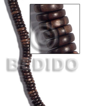 Kamagong Wood Pokalet 5 mm Tiger Beads Strands Brown Hardwood Ebony Tiger Wood Beads - Pokalet Wood Beads BFJ465WB