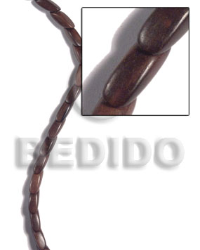 Kamagong Wood Slide Cut 7 mm Ebony Tiger Beads Strands Hardwood Wood Beads - Slide Cut BFJ494WB
