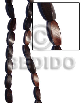 Kamagong Wood Twist 10 mm Ebony Tiger Beads Strands Wood Beads - Twisted Wood Beads BFJ232WB