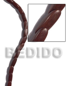 Magkuno Iron Wood Slide Cut 8 mm Brown Beads Strands Hardwood Wood Beads - Slide Cut BFJ493WB