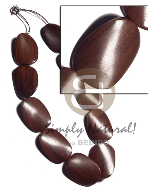 Magkuno Iron Wood Twist Natural 20 inches Wooden Necklaces BFJ3171NK