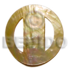 Mother of Pearl MOP Round 70 mm Sarong Buckles BFJ003BK