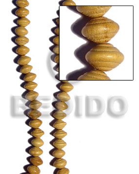 Nangka Wood Saturn 10 mm Yellow Wood Beads Carved Wood Beads BFJ224WB