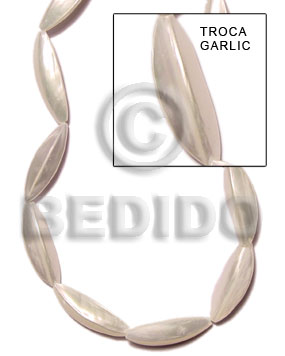Natural 16 inches Trocha Shell Garlic Shell Special Cuts Shell Beads BFJ001SPS