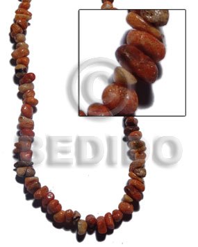Orange 7-8 mm 16 inches Horn Nuggets Dyed Shell Crazy Cut Shell Beads BFJ096SPS