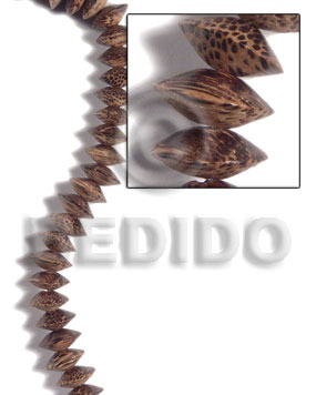 Patikan Wood Saucer 20 mm Brown Beads Strands Wood Beads - Saucer and Diamond Wood Beads BFJ464WB