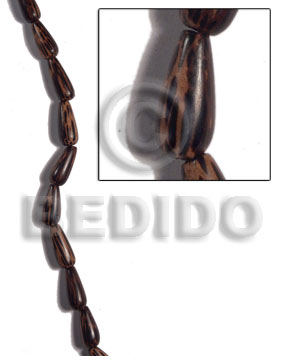 Patikan Wood Teardrop 22 mm Brown Wood Beads - Teardrop and Oval Wood Beads BFJ501WB