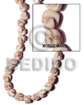Pink 16 inches Manol Shell Natural Shell Special Cuts Shell Beads BFJ076SPS