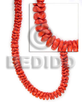 Red 16 inches Coconut Flower 10 mm Dyed Coco Flower Beads BFJ004FL