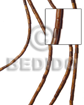 Robles Wood 5 mm Heishi Brown Wood Beads - Tube and Heishe Wood Beads BFJ108WB