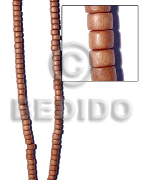 Rosewood 8 mm Disc Natural Wood Beads - Tube and Heishe Wood Beads BFJ236WB