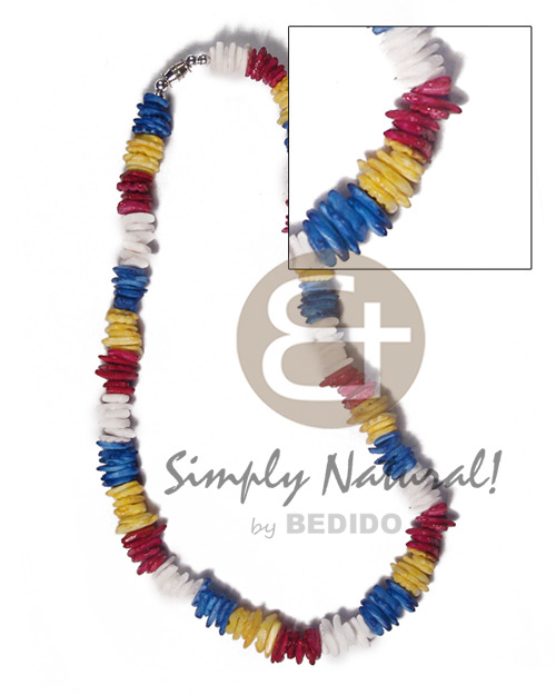 White & Rainbow Gay Pride Beads - Puka Shell Necklace - Gay & Lesbian LGBT  Pride - Pride Shack