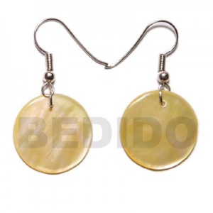 Round MOP shell earrings
